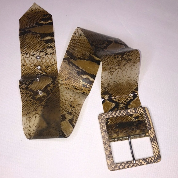 Alessandro Dell’Acqua python plastic belt m/s - Picture 1 of 12